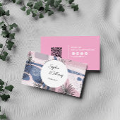 Elegant abstract ontwerp met QR-code Visitekaartje