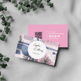 Elegant abstract ontwerp met QR-code Visitekaartje