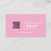 Elegant abstract ontwerp met QR-code Visitekaartje (Achterkant)