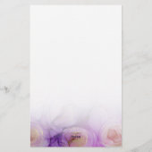 Elegant Abstract Paars Roos — Papier (Achterkant)