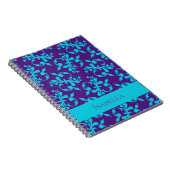 Elegant Abstract Patroon Aangepaste Naam Samenstel Notitieboek (Rechterzijde)