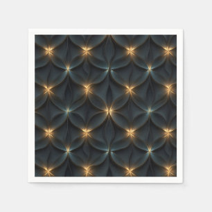 Elegant Abstract patroon met goudkleurig gloeiend  Servet