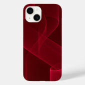 Elegant Abstract rood lint Case-Mate iPhone Case (Achterkant)