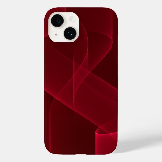 Elegant Abstract rood lint Case-Mate iPhone Case (Achterkant)