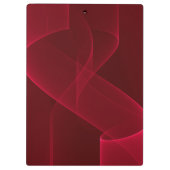 Elegant Abstract rood lint Klembord (Achterkant)