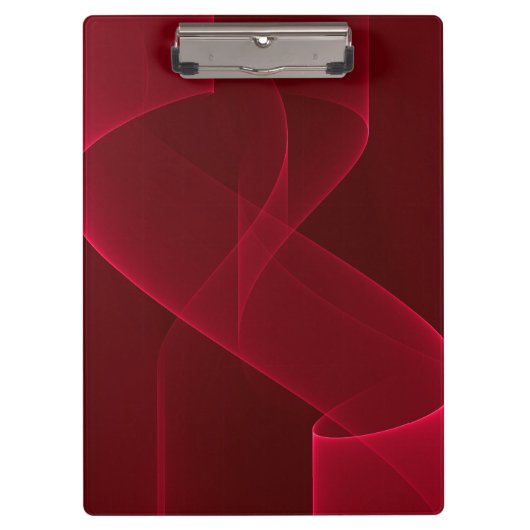 Elegant Abstract rood lint Klembord (Voorkant)