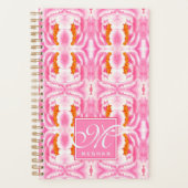 Elegant Abstract roze kleurstofpatroon Planner (Voorkant)