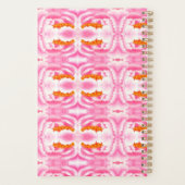 Elegant Abstract roze kleurstofpatroon Planner (Achterkant)