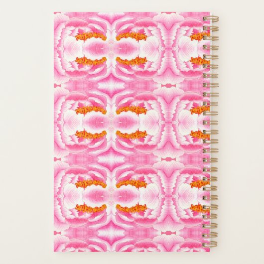 Elegant Abstract roze kleurstofpatroon Planner (Achterkant)