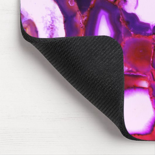 Elegant abstract roze paarse geode patroon muismat (Hoek)