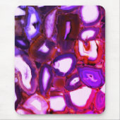 Elegant abstract roze paarse geode patroon muismat (Voorkant)