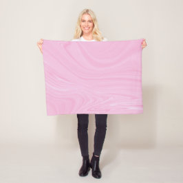 Elegant Abstract roze, vloeibaar marmer | Fleece Deken