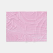 Elegant Abstract roze, vloeibaar marmer | Fleece Deken (Voorkant (Horizontaal))