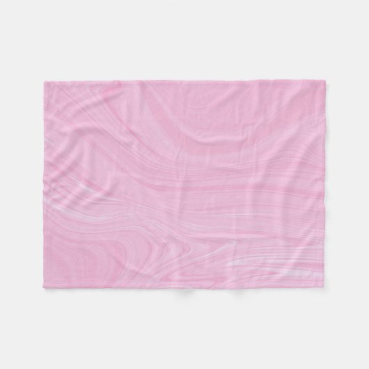 Elegant Abstract roze, vloeibaar marmer | Fleece Deken (Voorkant (Horizontaal))