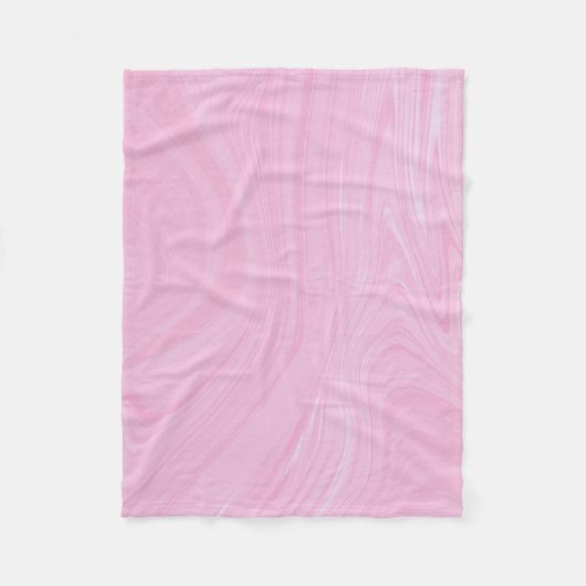 Elegant Abstract roze, vloeibaar marmer | Fleece Deken (Voorkant)