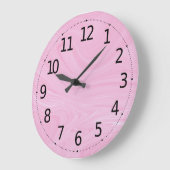 Elegant Abstract roze, vloeibaar marmer | Larg Grote Klok (Hoek)