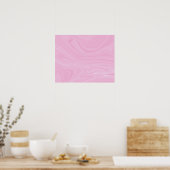 Elegant Abstract roze, vloeibaar marmer | Poster (Keuken)