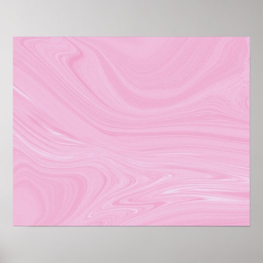 Elegant Abstract roze, vloeibaar marmer | Poster (Voorkant)