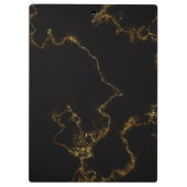 Elegant abstract roze zwart geometrisch klembord (Achterkant)