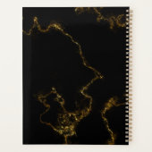 Elegant abstract roze zwart geometrisch planner (Achterkant)