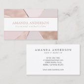 Elegant Abstract Rozen goudfolie | VISITEKAARTJE (Voorkant / Achterkant)