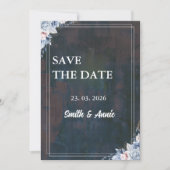 Elegant Abstract schilderij Save the Date Kaart –  (Voorkant)