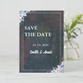 Elegant Abstract schilderij Save the Date Kaart – (Staand voorkant)