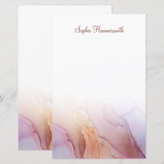 Elegant Abstract, speciaal papier voor kantoorbeno (Voorkant / Achterkant)