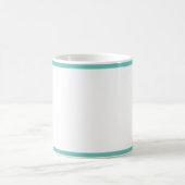 Elegant abstract teal patroon koffiemok (Center)