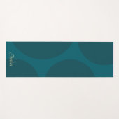 Elegant Abstract Turquoise Green  Yogamat (Voorkant (horizontaal))