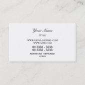 Elegant Abstract Visitekaartje (Achterkant)
