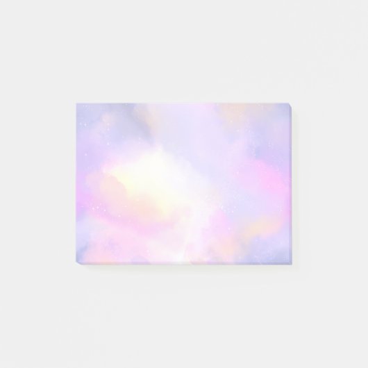 Elegant Abstract Waterverf Kosmisch Ruimteontwerp Post-it® Notes (Voorkant)