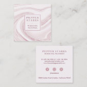 Elegant Abstract Waterverf Marmer | VISITEKAARTJE (Voorkant / Achterkant)