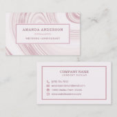 Elegant Abstract Waterverf Marmer | VISITEKAARTJE (Voorkant / Achterkant)