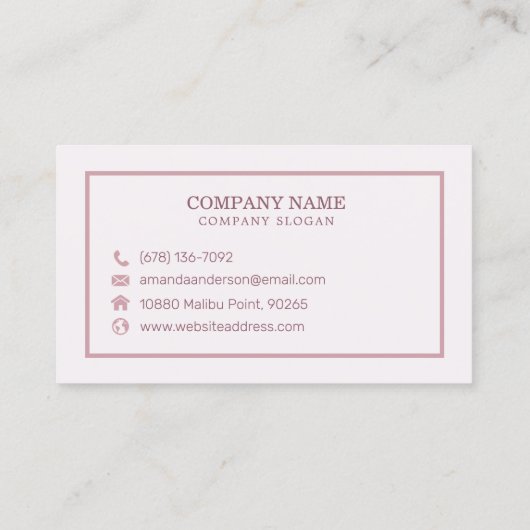 Elegant Abstract Waterverf Marmer | VISITEKAARTJE (Achterkant)