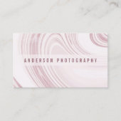 Elegant Abstract Waterverf Marmer | VISITEKAARTJE (Voorkant)