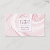 Elegant Abstract Waterverf Marmer | VISITEKAARTJE (Voorkant)