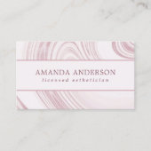 Elegant Abstract Waterverf Marmer | VISITEKAARTJE (Voorkant)