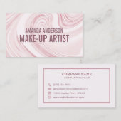 Elegant Abstract Waterverf Marmer | VISITEKAARTJE (Voorkant / Achterkant)