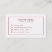 Elegant Abstract Waterverf Marmer | VISITEKAARTJE (Achterkant)