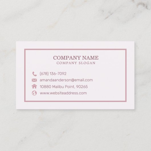 Elegant Abstract Waterverf Marmer | VISITEKAARTJE (Achterkant)