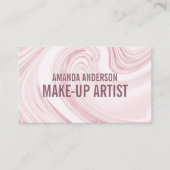 Elegant Abstract Waterverf Marmer | VISITEKAARTJE (Voorkant)