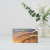 Elegant Abstract Waterverf Visitekaartje (Staand voorkant)