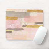 Elegant Abstract Waves-kunstwerk in Japanse stijl Muismat (Met muis)