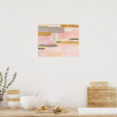 Elegant Abstract Waves-kunstwerk in Japanse stijl  Poster (Keuken)