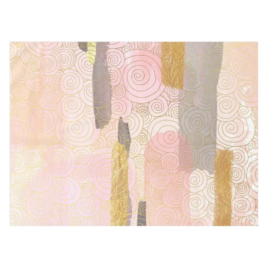 Elegant Abstract Waves-kunstwerk in Japanse stijl Tafelkleed (Voorkant (Horizontaal))