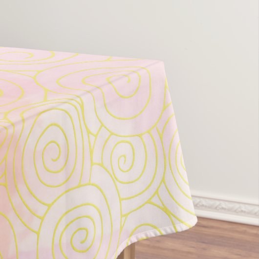 Elegant Abstract Waves-kunstwerk in Japanse stijl Tafelkleed (Voorbeeld)