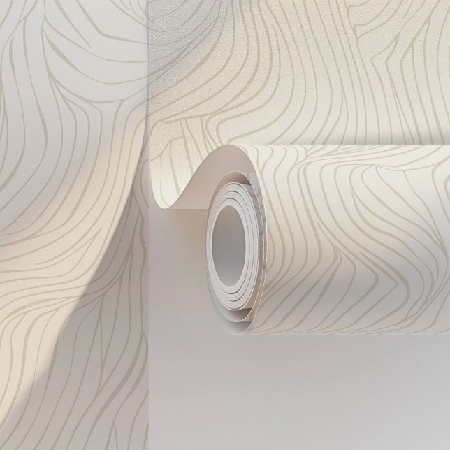 Elegant Abstract Waves Wallpaper Peel & Stick Behang (Creator heeft geüpload)