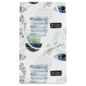 Elegant Abstract Wedding Favor Gift Bag Klein Cadeauzakje (Achterkant)