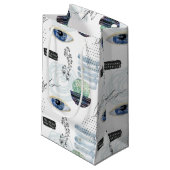 Elegant Abstract Wedding Favor Gift Bag Klein Cadeauzakje (Voorkant Gekanteld)